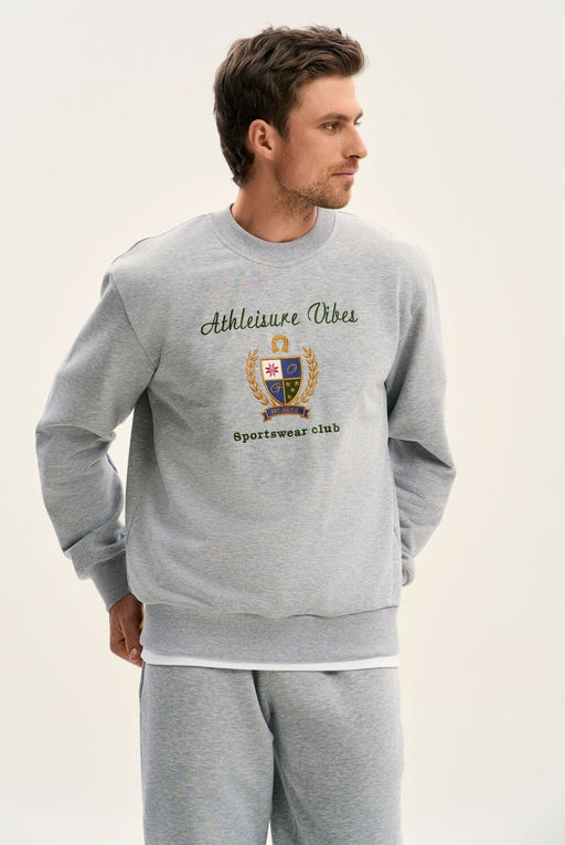 Джемпер GO M4107E/50-04.182-188 серый меланж