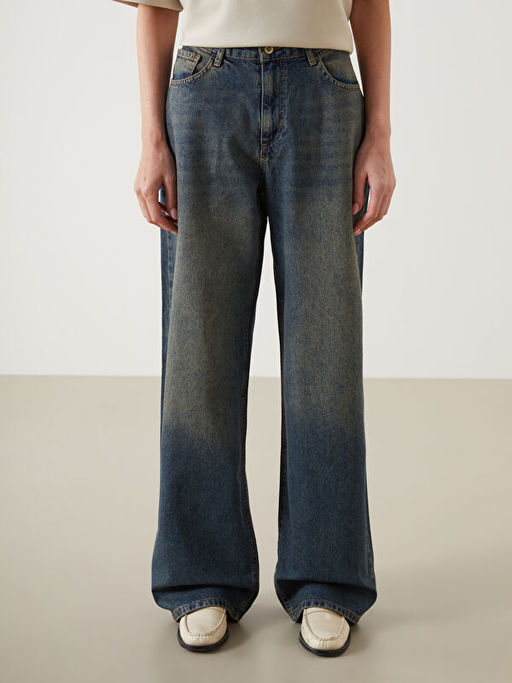 Baggy Fit Kad?n Jean Pantolon