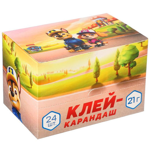 Цена за 24 шт. Клей-карандаш PVP 21 г, «Щенячий патруль»