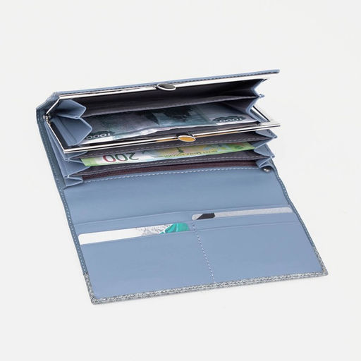 Кошелёк на магнитах, цвет голубой - Simaland фото 4