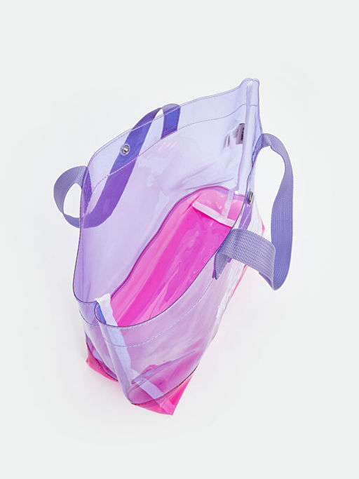 Bask?l? K?z ?ocuk Plaj ?antas?