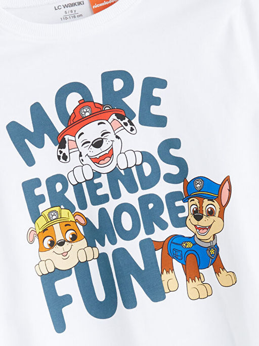 Bisiklet Yaka Paw Patrol Bask?l? Erkek ?ocuk Ti??rt