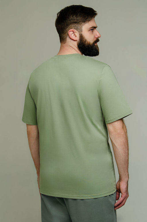 Арт. 61112/5 Футболка мужская 48-58 (6 шт) Цвет:хаки - Идеал фото 5