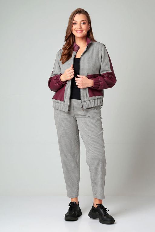 Костюм Liona Style 855 бордовый