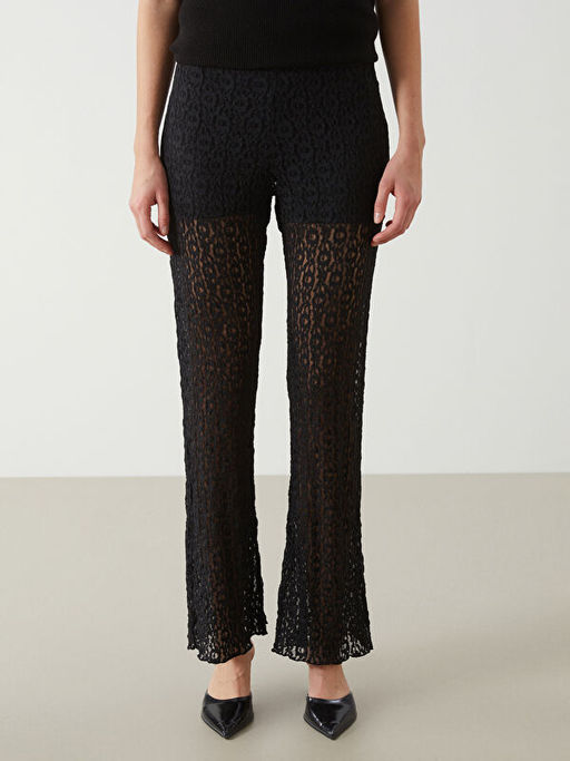 Beli Lastikli Dantelli Kad?n Pantolon