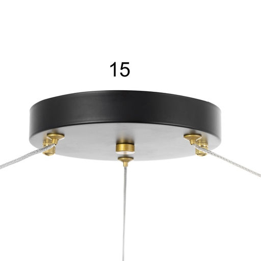 Люстра «Моника» 6 LED 144 Вт 3000-6000К черно-золотой 78×78×100 см