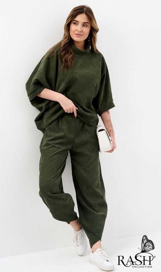 Костюм "Boho" микровельвет еловый Цвет:как на фото