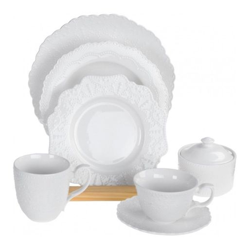 Сахарница фарфоровая с крышкой Walmer Vivien, 0.28 л, цвет белый  фото 2