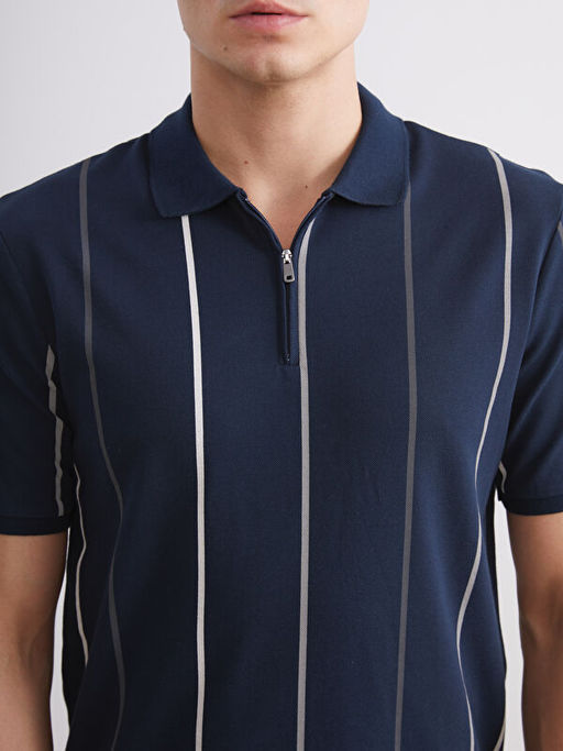 Polo Yaka ?izgili Pike Erkek Ti??rt