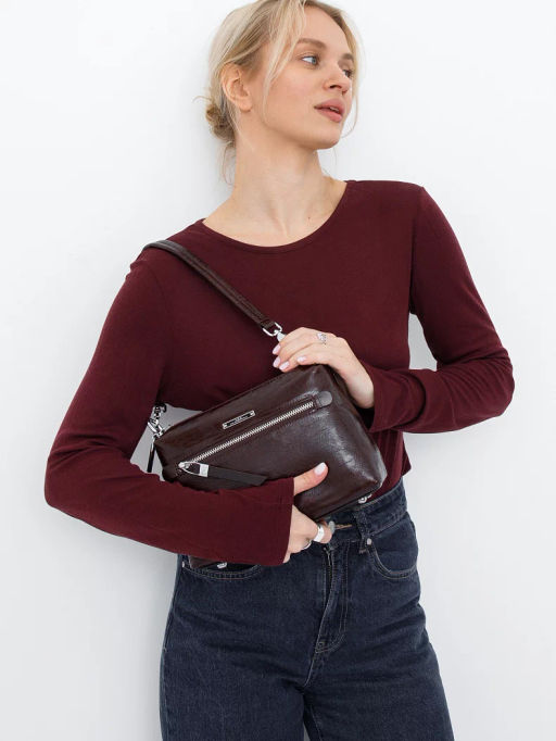 Сумка 0835CB coffee  Polina&Eiterou