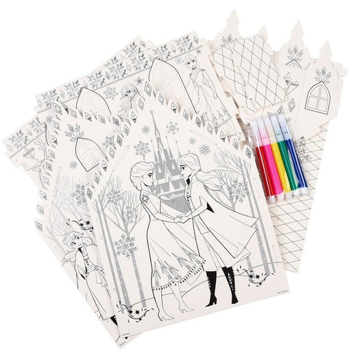 Дом-раскраска 3 в 1 Холодное сердце, замок, набор для творчества, 16 18 22 см - Disney фото 10