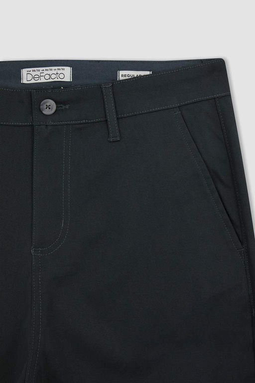 Новые габардиновые брюки прямого кроя стандартного кроя - Defacto фото 9