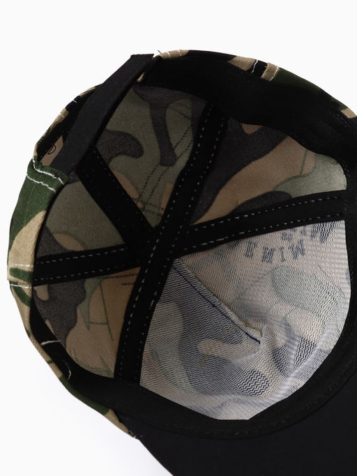 Цена за 3 шт. Кепка для мальчика MINAKU Камуфляж, зелёно-чёрная, размер 44-46 (6-12 мес.)  фото 4