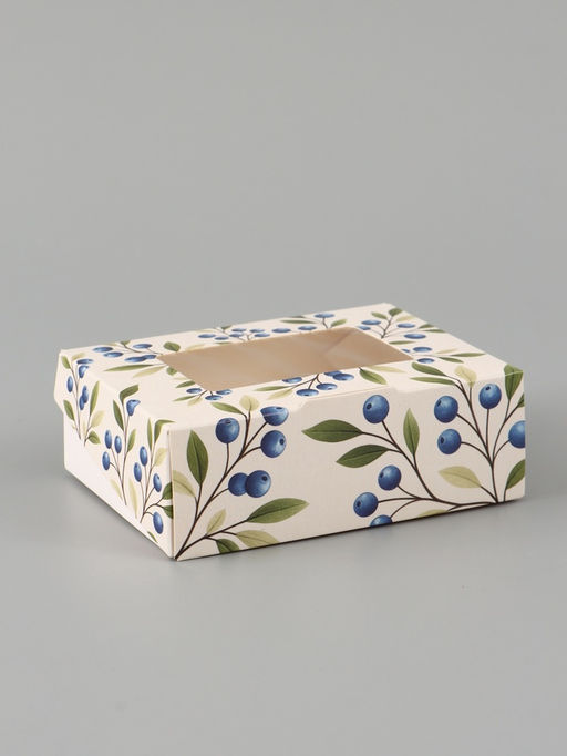 Цена за 5 шт. Коробка складная «Ягоды», 10 × 8 × 3.5 см