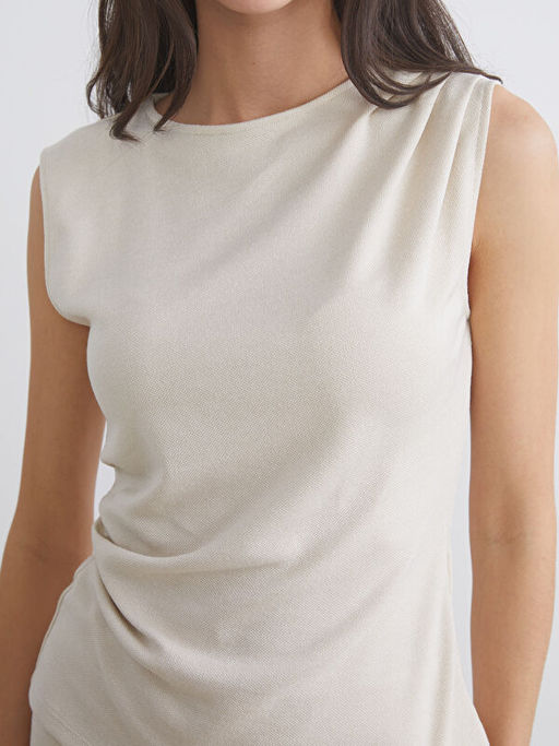 Bisiklet Yaka B?zg?l? Bluz