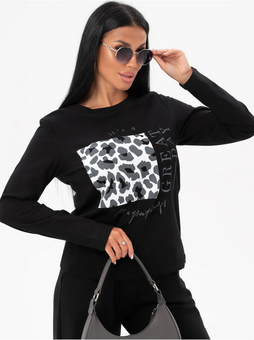 Лонгслив Лео женский серый - София фото 18