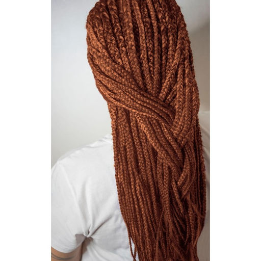 Косы для афрорезинок, 60 см, 15 прядей (CE), цвет светло-рыжий(#27) - Queen fair фото 4