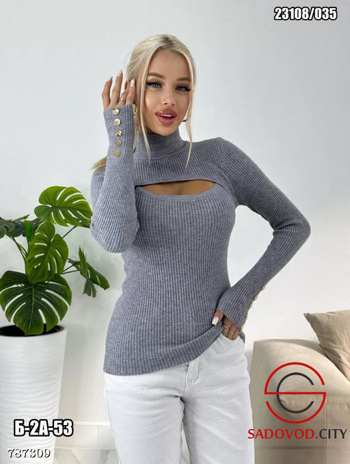 Женская водолазка однотонная - Bruno фото 6