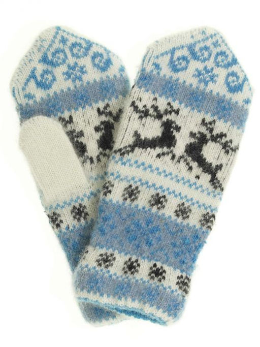 Варежки женские "Два оленя" ПП 3216-6