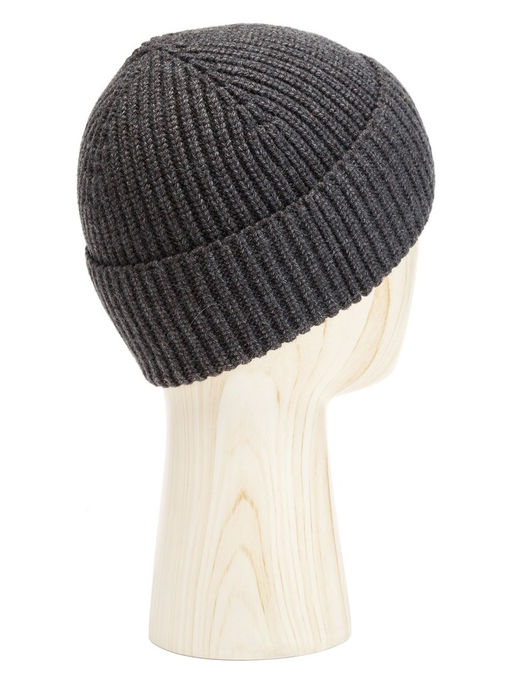 Шапка муж. каш+шерсть+виск LB-N88119 d.grey melange - Labbra фото 2