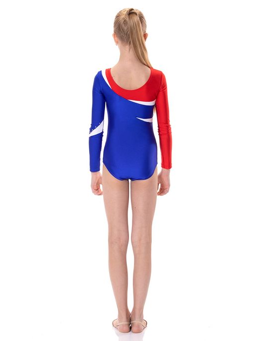 8830 Купальник для выступлений по спортивной гимнастике "Триколор"