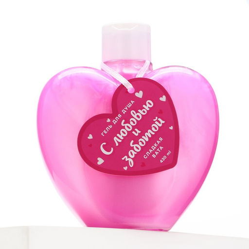 Гель для душа С любовью и заботой, 430 мл, аромат сладкой ваты, Чистое счастье  фото 5
