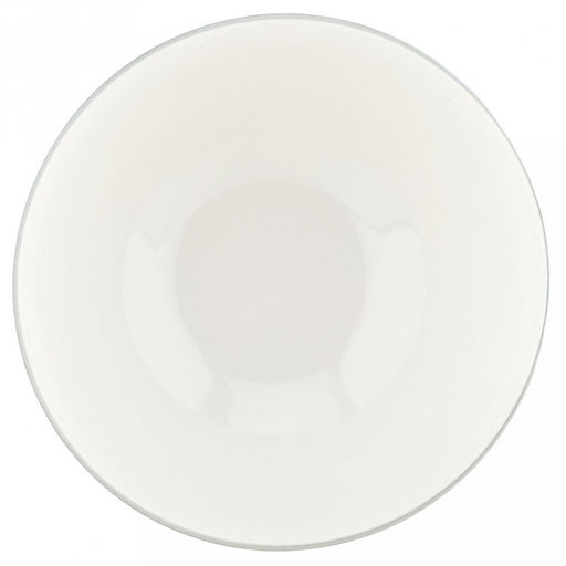 Облако Салатник фарфоровый 1,6л, д20,4см, h9,6см, на ножке, рельефный декор - голубой, отводка, белый (Китай) - Домашняя мода фото 2