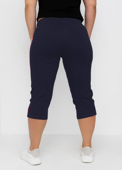 Бриджи хлопок 95%, лайкра 5%,темно-синие