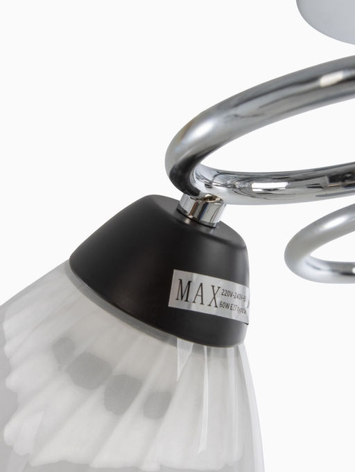 Люстра 12274/3CR, 3×40 Вт, E27, 50×50×23 см