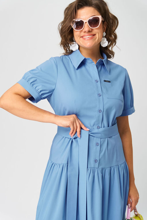 Платье EVA GRANT 7168С голубой