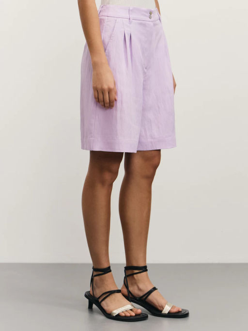 Шорты-бермуды из вискозы и тенселя / Zarina  фото 4