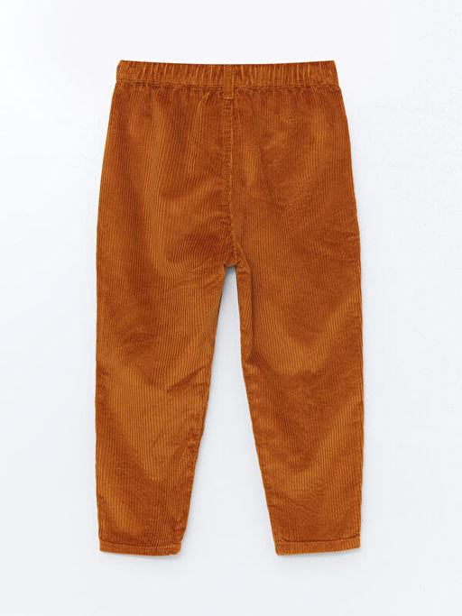 Beli Lastikli Kadife Erkek Bebek Pantolon