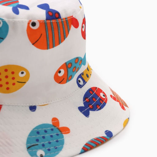 Панама детская KAFTAN «Рыбки», белая, размер 54
