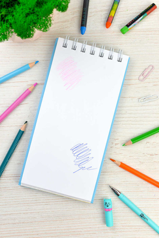 Скетчпад 105х210 мм, 80 л, блок - 3 цвета (серый,белый,кремовый) 80 г/м?, арт. 62765 ВОДНАЯ ФАНТАЗИЯ /обложка полноцветная печать, твёрдый переплёт, гребень по короткой стороне, матовая ламинация,