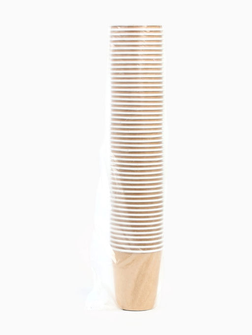 Цена за 50 шт. Cтакан бумажный двухслойный «Крафт», 250 мл, диаметр 90 мм