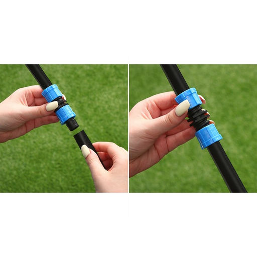 Цена за 5 шт. Муфта-соединитель для капельной ленты, 16 мм, пластик, Greengo  фото 3