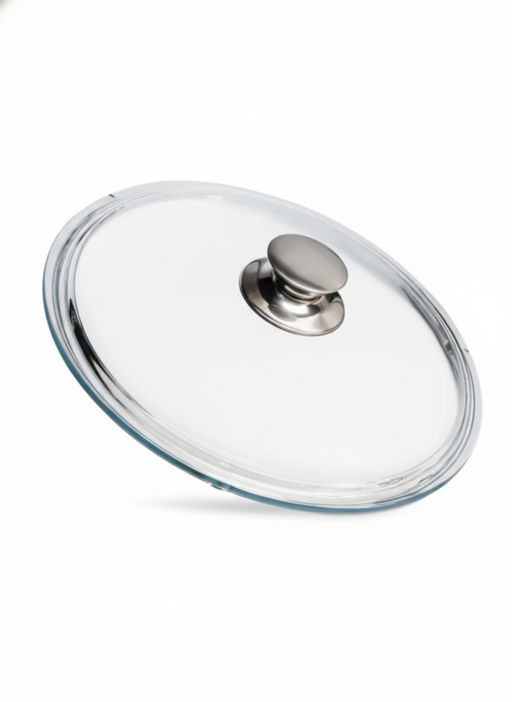 Крышка жаропрочн. стекло 240мм металл. ручка TM Горница, КрМ240