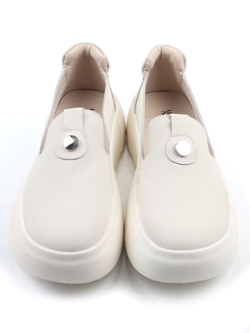 03-M37-15 MILK Полуботинки женские (натуральная кожа)