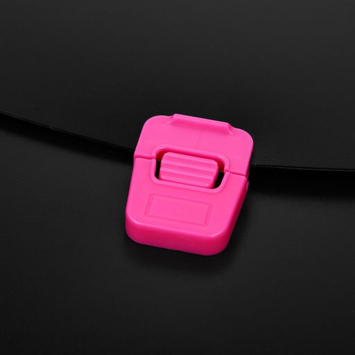 Папка портфель А4, 700 мкм, 1 отделение, Calligrata, черный с розовыми элементами отделки  фото 2