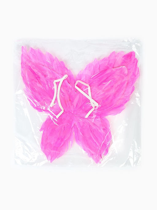 Крылья бабочки из пера, цвет розовый 45?45