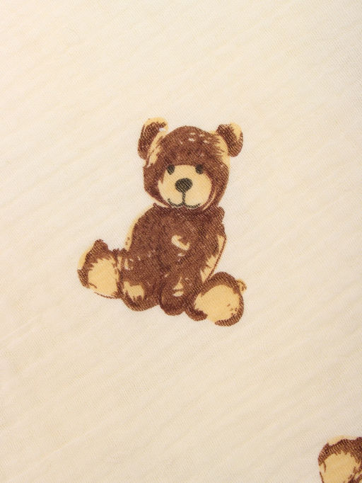 Плед «Этель» Bear, 100×100 см, муслин двухслойный
