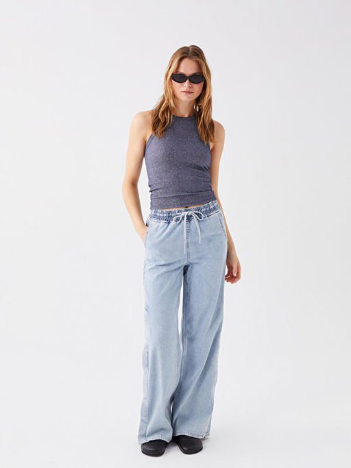 Kad?n Bisiklet Yaka D?z Atlet