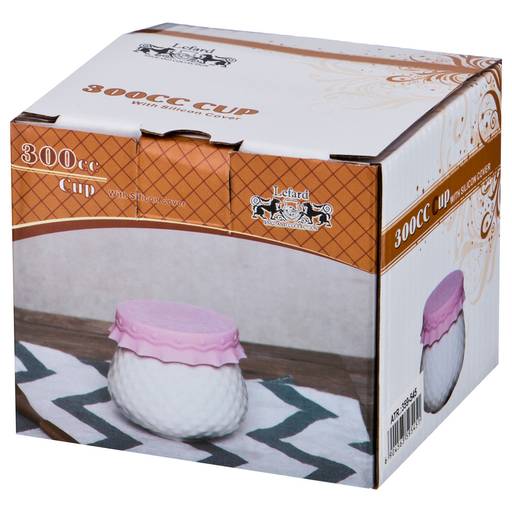 БАНОЧКА С СИЛИКОНОВОЙ КРЫШКОЙ LEFARD ДИАМАНД 300 МЛ  фото 2