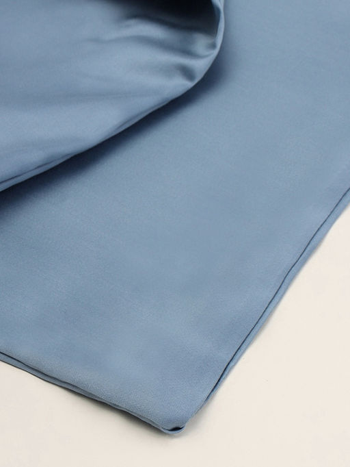 Постельное бельё евро «Этель», тенсель, серо-голубое