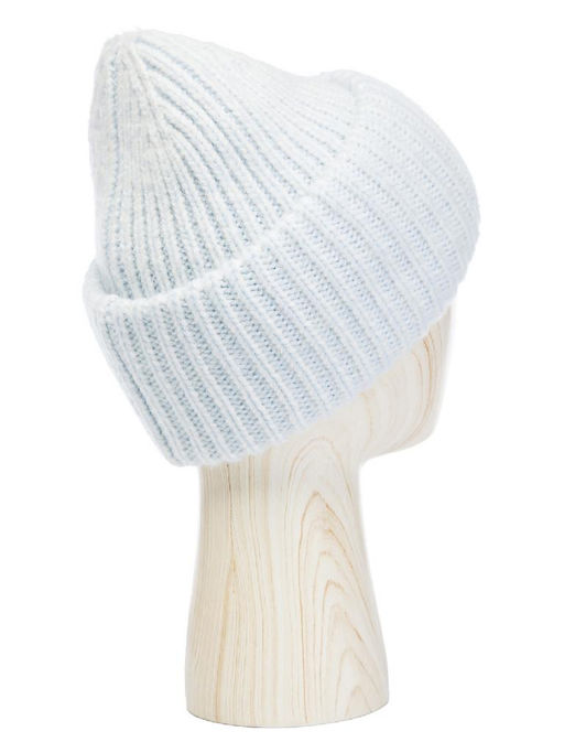 Шапка жен. шерсть+акр LB-A53015 white/l.blue - Labbra фото 2