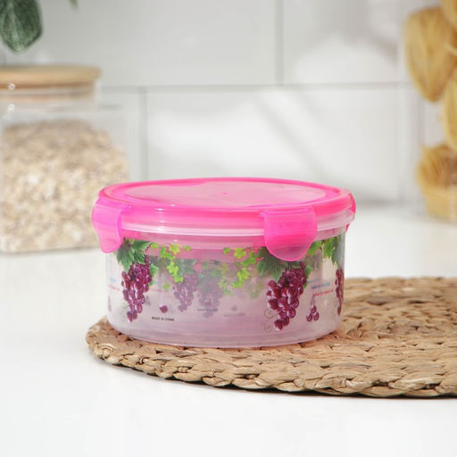 Набор контейнеров пластиковых «Виноград», 3 шт.: d=8.5; 11; 14 см, цвет МИКС