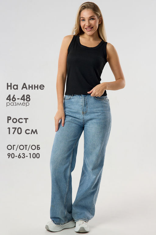 Майка женская в рубчик