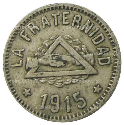 1 песета 1915 года Испания Барселона