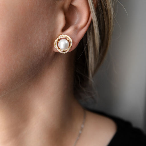 Серьги клипсы Арт. 3V-8384-Y - MyGemma фото 2