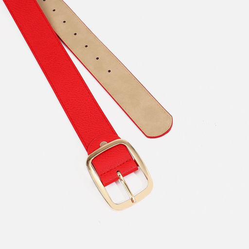 Ремень женский, ширина 3.8 см, винт, пряжка металл, цвет красный - Simaland фото 2